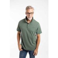 Weird Fish Men's Giles Pique Polo Shirt in Dark Olive | Size: Medium