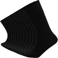 Soxy Men's Mid Calf Bamboo Socks (Pack of 12) in Black | Size: 6-11