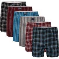 Keanu Men's Patterned Woven Boxer Shorts (Pack of 6) | Size: Medium