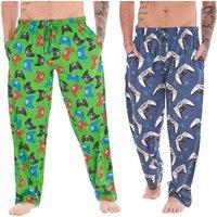 Keanu Men's Game For Life Lounge Pants Pack of 2 in Green | Size: Large