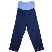 Keanu Men's Poplin Woven Pyjama Bottoms Pack of 2 in Dark Blue | Size: Medium