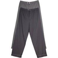 Keanu Men's Poplin Woven Pyjama Bottoms Pack of 2 in Charcoal | Size: 2XL