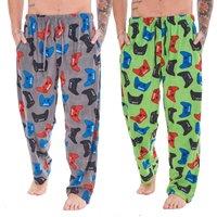 Keanu Men's Gamer Controller Lounge Pants Pack of 2 in Mid Grey | Size: Large