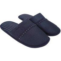 Keanu Men's Pinstripe Slip-on Mule Slippers in Navy | Size: 8
