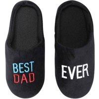 Keanu Men's Best Dad Ever Slip-on Mule Slippers in Black | Size: 11