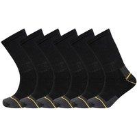 Soxy Men's Contrast Striped Socks (Pack of 12) in Black | Size: 6-11