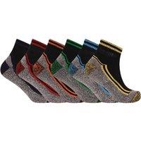 Soxy Men's Contrast Panel Bamboo Diabetic Socks (Pack of 6) in Black | Size: 6-11