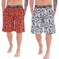 Norfolk Industries Men's Lounge Shorts Pack of 2 in White | Size: 2XL