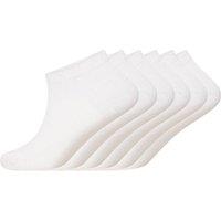 Soxy Men's Bamboo Ankle Socks (Pack of 6) in White | Size: 6-11