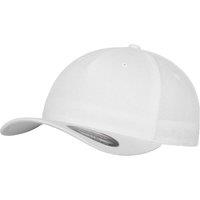 Flexfit Men's 5 Panel Baseball Cap in White | Size: S/M