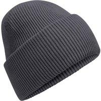 Beechfield Men's Classic Deep Cuffed Beanie in Dark Grey