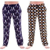 Keanu Men's Stag & Polar Bear Lounge Pants Pack of 2 | Size: Small