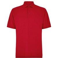 Kustom Kit Men's Klassic Superwash Short Sleeve Polo Shirt in Red | Size: 3XL