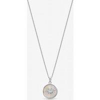 Inicio Women's Sterling Silver Plated Mother Of Pearl Bumblebee Pendant - Gift Pouch
