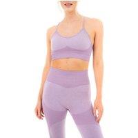 Smart Living Women's Women's Marl Seamless Sports Bra with Spaghetti Straps in Purple | Size: Medium