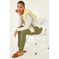 Roman Women's Utility Stretch Jegging Trouser in Khaki | Size: 12