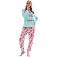 Keanu Women's Not Today Koala Microfleece Long Pyjama Set | Size: 16-18
