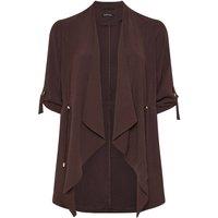 Evans Women's Lightweight Waterfall Jacket in Chocolate | Size: 30-32