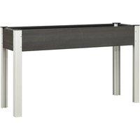 Berkfield Home Garden Raised Bed Grey 120x40x75 cm WPC | Size: 120 x 40 x 75 cm