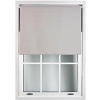 Furnished Grey Blackout Roller Blinds - Trimmable Window Shade for Home & Office | Size: 160 cm width x 210 cm drop