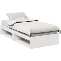 Berkfield Home Day Bed without Mattress White 100x200 cm Solid Wood Pine