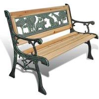 Berkfield Home Children Garden Bench 84 cm Wood in Brown