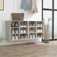 Berkfield Home Shoe Cabinets 2 pcs Concrete Grey 52.5x30x50 cm
