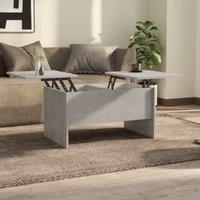 Berkfield Home Coffee Table Concrete Grey 80x50x42.5 cm Engineered Wood
