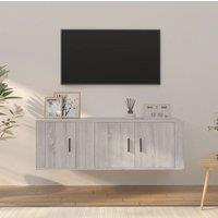 Berkfield Home 2 Piece TV Cabinet Set Grey Sonoma Engineered Wood