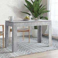 Berkfield Home Dining Table Concrete Grey 120x60x76 cm Engineered Wood | Size: 120 x 60 x 76 cm