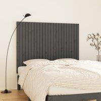 Berkfield Home Wall Headboard Grey 146.5x3x110 cm Solid Wood Pine