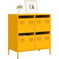 Berkfield Home SideboardMustard Yellow 68x39x73.5 cm Cold-rolled Steel