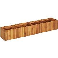 Berkfield Home Garden Raised Bed 150x30x25 cm Solid Acacia Wood in Brown | Size: 150 x 30 x 25 cm