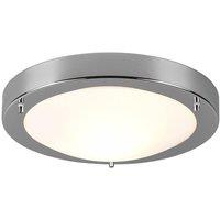 Netlighting Condus Modern Bathroom Ceiling Light Chrome IP44 UK Stock in Grey
