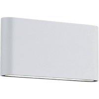 Netlighting Thames Ii Modern 17cm 2 Light Outdoor Up Down Wall Lamp White IP54