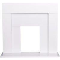 Adam Fires & Fireplaces Adam Miami Fireplace in Pure White, 48 Inch in White
