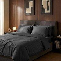 Bedable 100% Cotton Sateen Bedding Bundle 460 Thread Count - Duvet Cover Set + Fitted Sheet + Duvet + 2 Pillows - King Size Pillowcase