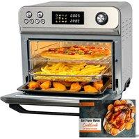 HYSapientia Powerful Air Fryer Oven 10 in 1 1800W Stainless Steel in Silver