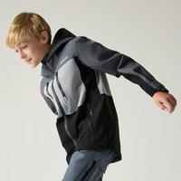 Regatta Highton Panelled Hooded Waterproof Jacket in Grey | Size: 4-5