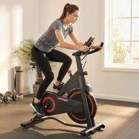 SPORTNOW Exercise Bike, Stationary Bike with Adjustable Magnetic Resistance in Black