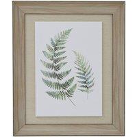 Hill Interiors Fern Duo Wood Framed Art Print in White
