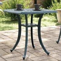 Berkfield Home Garden Table Green 53x53x53 cm Cast Aluminium | Size: 53 x 53 x 53 cm