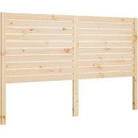 Berkfield Home Bed Headboard 206x4x100 cm Solid Wood Pine in Natural | Size: 206 x 4 x 100 cm