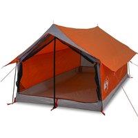 Berkfield Home Camping Tent 2-Person Grey & Orange Waterproof