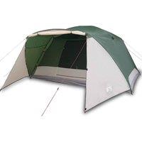Berkfield Home Camping Tent with Porch 4-Person Green Waterproof