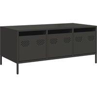 Berkfield Home Coffee Table Black 101.5x50x43.5 cm Cold-rolled Steel