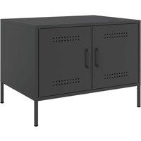 Berkfield Home Coffee Table Black 68x50x50.5 cm Steel