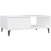 Berkfield Home Coffee Table White 90x60x35 cm Engineered Wood | Size: 90 x 60 x 35 cm