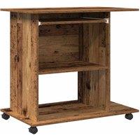 Berkfield Home Computer Desk Old Wood 80x50x75 cm Engineered Wood in Brown | Size: 80 x 50 x 75 cm