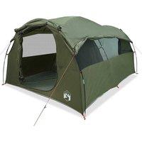 Berkfield Home Family Tent Tunnel 6-Person Olive Green Waterproof
